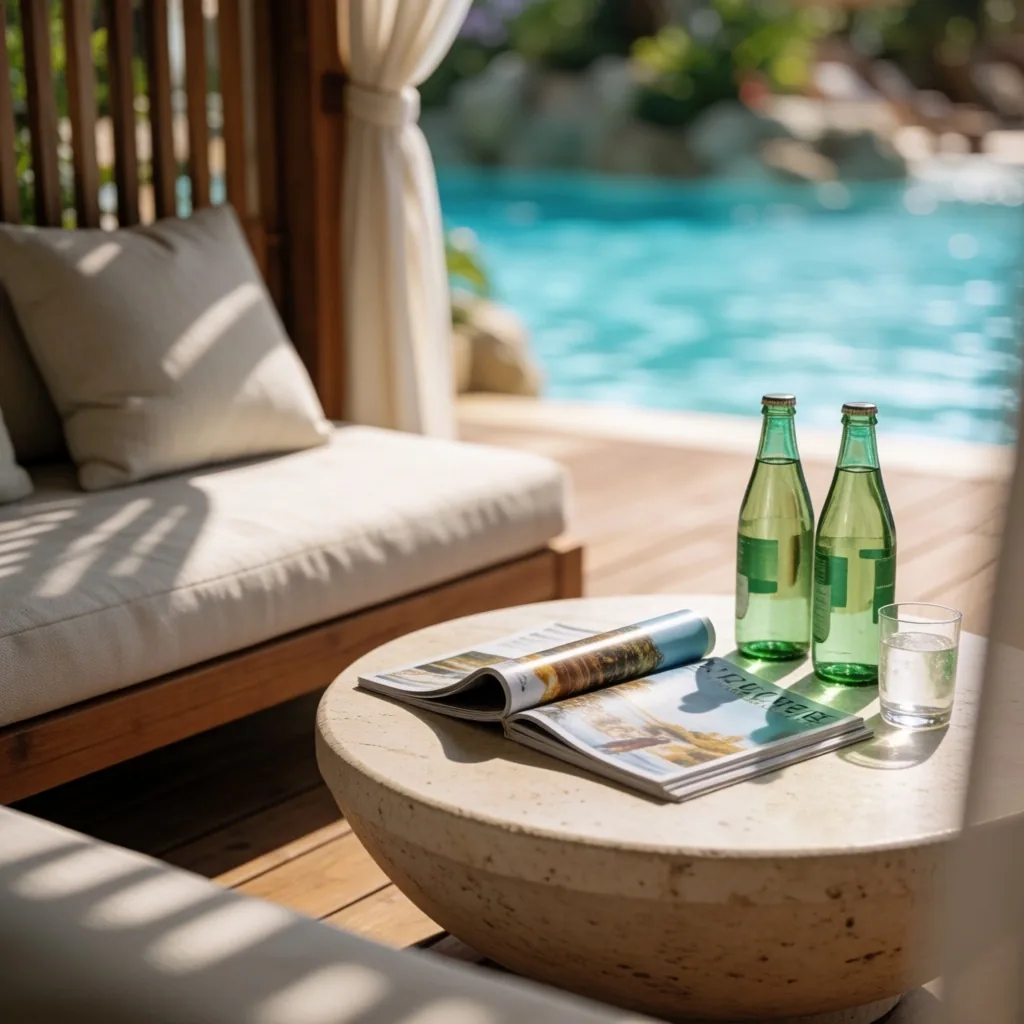 Cabaña VIP con zona de descanso privada